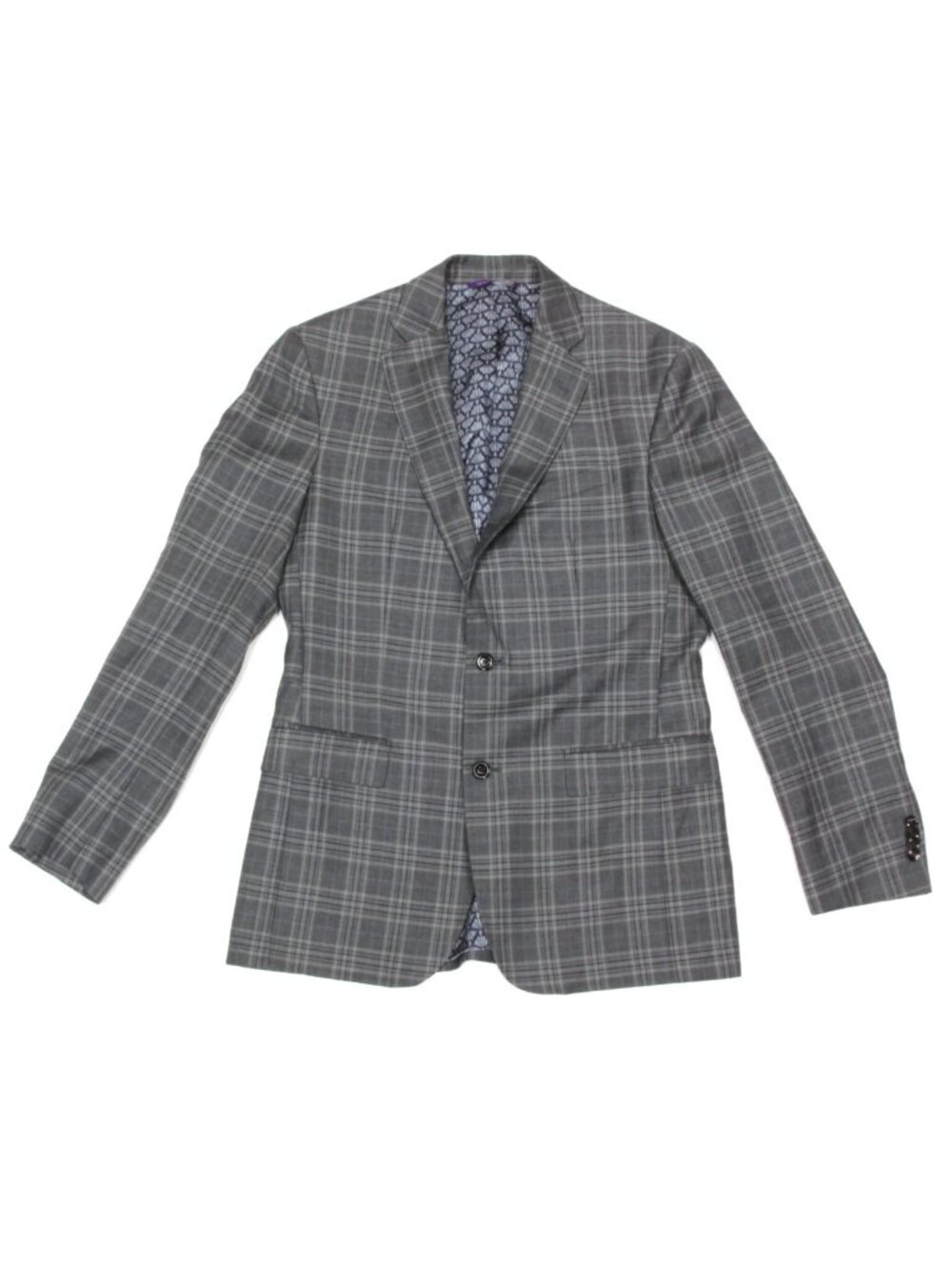 TED BAKER Endurance 38R Sport Coat Blazer Plaid Wool 2 Button Jacket Mens /325